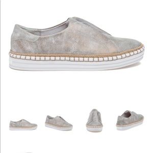 J Slides Karla - Bronze Metallic Suede